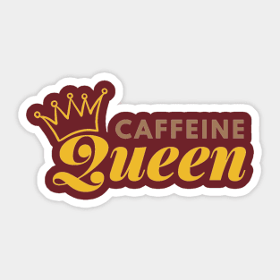 The Queen of Caffeine Sticker